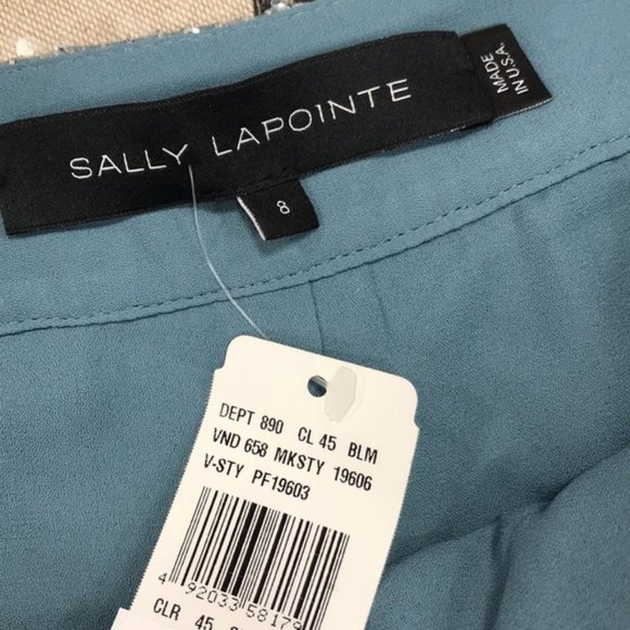 Sally LaPointe Sequin Viscose Belted WraP Skirt - Picture 5 of 10